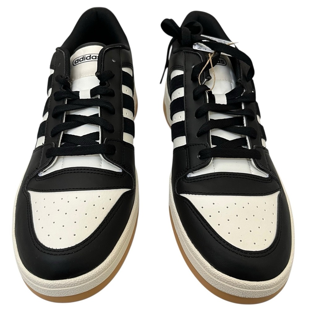 Adidas Break Start Core Athletic Sneakers US Men 12 Womens 13 Black White NWT